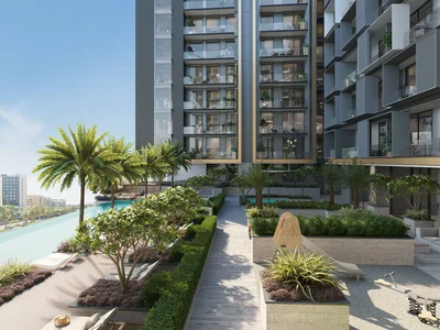 Complexe résidentiel New Art Bay Residence with swimming pools and picturesque views, Al Jaddaf, Dubai, UAE