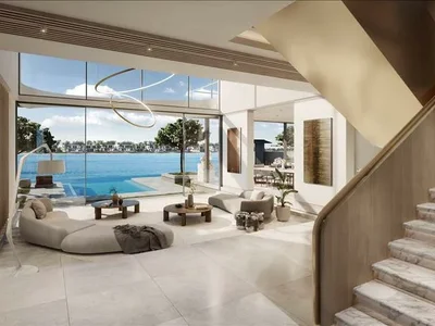Complejo residencial New complex of beachfront villas Coral villas with swimming pools and sea views, Palm Jebel Ali, Dubai, UAE