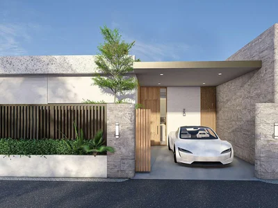 Residential complex New residential complex of mini villas with swimming pools in Si Sunthon, Phuket, Thailand