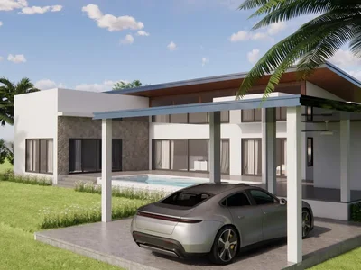 Complexe résidentiel New residential complex of villas with swimming pools near Bantai Beach, Samui, Thailand