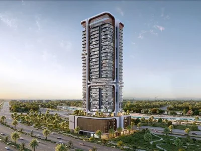 Complexe résidentiel New Belgrove Residence with swimming pools and parks close to Burj Khalifa and the international airport, Nad Al Sheba 1, Dubai, UAE