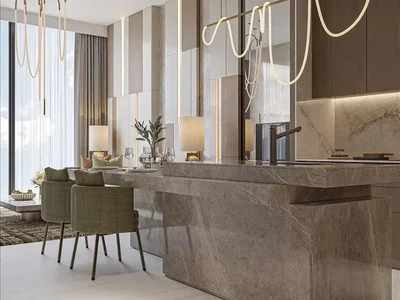 Complejo residencial New Provenza Residences with a roof-top swimming pool and a panoramic view in the prestigious area of JVC, Dubai, UAE