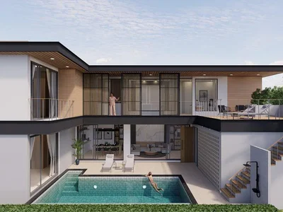 Residential complex New complex of villas with private swimming pools and a co-working area, Layan, Phuket, Thailand