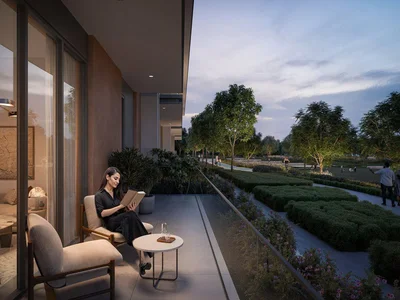 Complexe résidentiel Townhouses in the new complex Vida Residences Hillside with swimming pools, gardens and mini golf, Dubai Hills Estate, Dubai, UAE