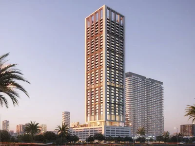 Complexe résidentiel New high-rise Apex Residence with swimming pools close to large shopping malls, JVC, Dubai, UAE