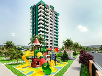 Residential complex One bedroom apartments in complex with swimming pool and sports grounds, 1 km to the sea and beaches, Mersin, Turkey
