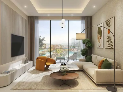 Residential complex New project DAMAC Riverside Views with s clubhouse and a kids' adventure park in the prestigious area of Dubai, UAE