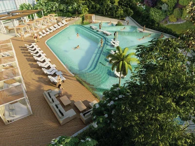Wohnanlage New high-rise residence 330 Riverside Crescent close to the international airport and the city center, Nad Al Sheba 1, Dubai, UAE