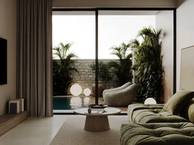 Zespół mieszkaniowy New residential complex of townhouses and villas in Sanur, Bali, Indonesia