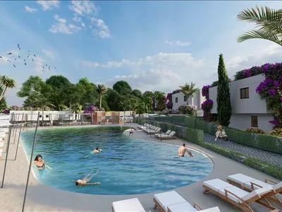 Zespół mieszkaniowy New complex of villas with a beach and swimming pools near the Pink Lake, Bodrum, Turkey
