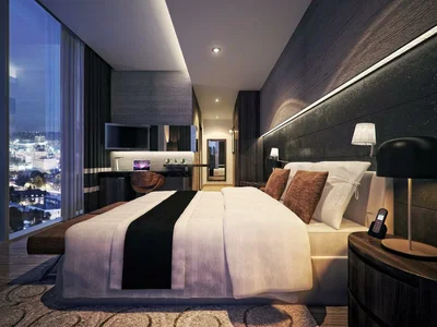 Complejo residencial The One — hotel apartments by The First Group with restaurants, swimming pool and business centre in JVT, Dubai