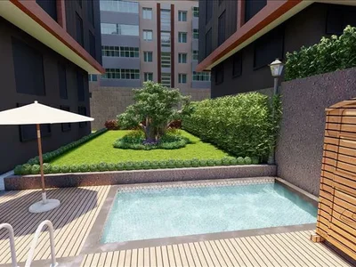 Wohnanlage Residence with a swimming pool and a green area, Istanbul, Turkey