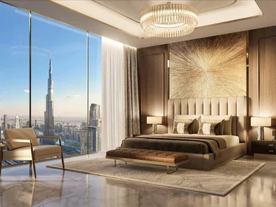 Residential complex New high-rise residential complex Trump Int Hotel & Tower with a private club, restaurants and a roof-top infinity pool, Al Wasl, Dubai