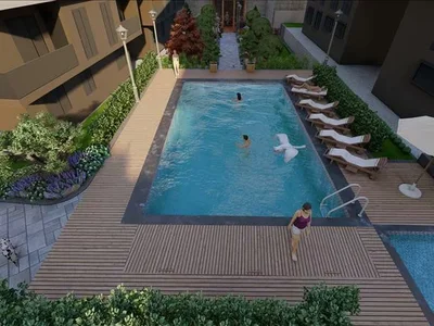 Wohnanlage Residence with a swimming pool and a green area, Istanbul, Turkey