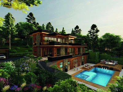 Wohnanlage New complex of first-class villas with swimming pools in Durusu area, Istanbul, Türkiye