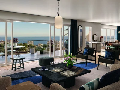 Zespół mieszkaniowy New residential complex with SPA and panoramic sea views in Beausoleil, Cote d'Azur, France