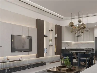 Complejo residencial Apartments in the new Barari Lagoons residence with pools and green areas next to the American School and Global Village in Majan, Dubai
