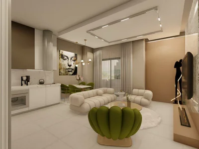 Zespół mieszkaniowy Residential complex in the city center and 600 meters from the beach, close to the chain stores, Alanya, Turkey