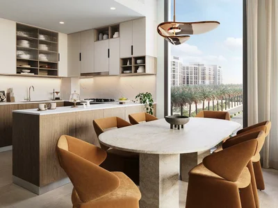 Residential complex New Park Lane Residence with a swimming pool and green areas, Dubai Hills, Dubai, UAE