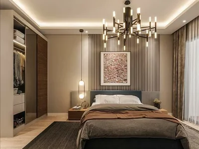 Zespół mieszkaniowy New residence with a swimming pool and an underground parking at 550 meters from the sea, Mersin, Turkey