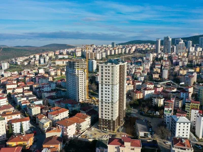 Wohnanlage Residential complex with shops and gym, close to airport and metro station, Kartal, Istanbul, Turkey