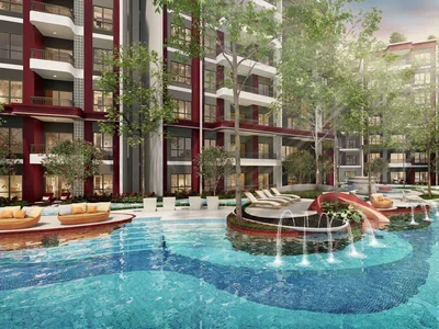 Complexe résidentiel New residence with a swimming pool near Bang Tao Beach, Phuket, Thailand