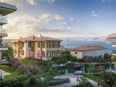 Complexe résidentiel Residential complex in the historic district, with views of the Bosphorus and the mosque, Uskudar, Istanbul, Turkey