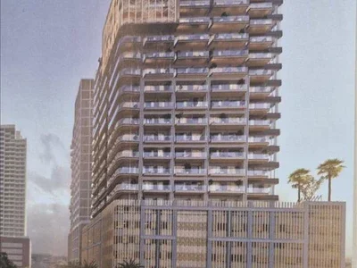Residential complex New Lume Residence with a swimming pool, lounge and event areas, JVC, Dubai, UAE
