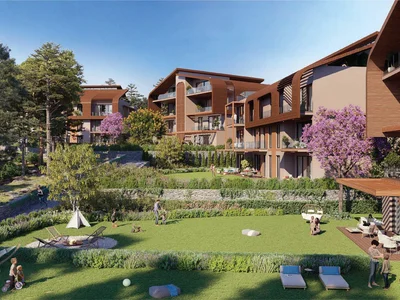 Zespół mieszkaniowy New low-rise residence with a swimming pool and a shopping area, Istanbul, Turkey