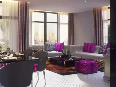 Complejo residencial Aquilegia villa complex with water attractions and playgrounds, in the quiet and peaceful area of Damac Hills 2, Dubai, UAE