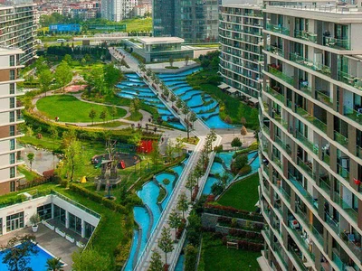 Zespół mieszkaniowy Residential complex with garden and lake view, near Çamlıca Tower, Umraniye, Istanbul, Turkey
