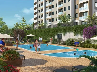 Zespół mieszkaniowy New residence with a swimming pool and a kindergarten close to the sea, Istanbul, Turkey