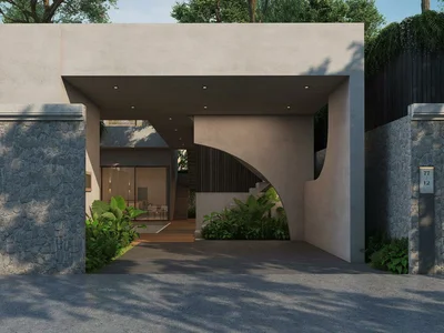 Complexe résidentiel New villas with swimming pools and gardens in a residence with a spa center, Phuket, Thailand