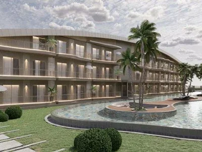 Zespół mieszkaniowy New low-rise residence with swimming pools and an underground garage at 900 meters from the beach, Antalya, Turkey