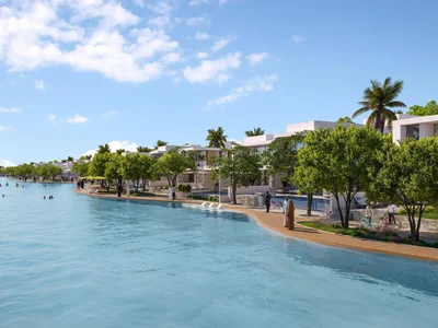 Complejo residencial New complex of villas Siniya Island with a private beach and a golf course, Al Seanneeah, Umm Al Quwain, Dubai, UAE