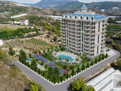 Complexe résidentiel Residential complex in the popular tourist center of Alanya, 1 km from the sea, Turkey