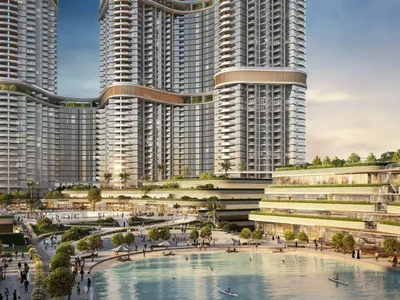 Wohnanlage New high-rise residence Skyscape Avenue with a swimming pool and gyms close to golf courses, Nad Al Sheba 1, Dubai, UAE