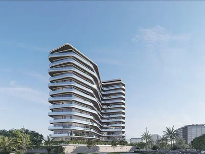 Complexe résidentiel New Milos Residence with a swimming pool and a fitness center, Dubai Land, Dubai, UAE