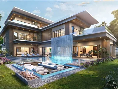 Zespół mieszkaniowy New residence Portofino with a beach, swimming pools and a business center, Damac Lagoons, Dubai, UAE