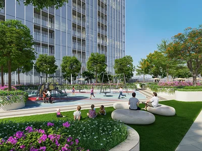 Immeuble Appartements modernes avec vue sur la ville à Dubaï Meydan