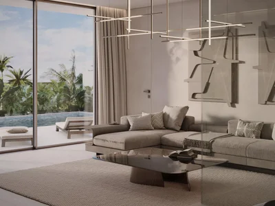 Wohnanlage Complex of villas with a view of the ocean, a restaurant and a spa center close to beaches, Bali, Indonesia