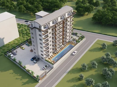 Dzielnica mieszkaniowa Modern complex in the developed area of Alanya, Avsallar