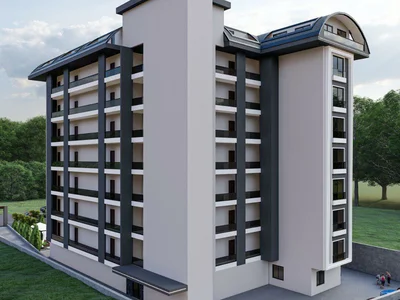 Zespół mieszkaniowy Residential complex with playgrounds, swimming pool, sauna, and barbecue area, Avsallar, Turkey