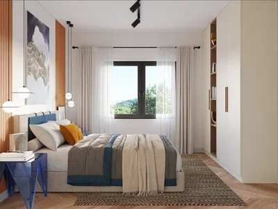 Zespół mieszkaniowy New residence with a swimming pool and a concierge service at 100 meters from the sea, Mersin, Turkey