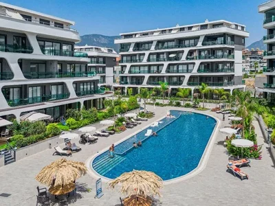 Residential complex Furnished apartment 2+1 in Oba Sol Garden complex.