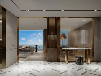 Zespół mieszkaniowy Luxury apartments with terraces and private pools in a prestigious area, Istanbul, Turkey
