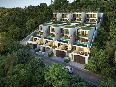 Complexe résidentiel Villas with tropical swimming pools and a panoramic sea view, 6 minutes from the airport, Phuket, Thailand