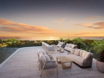 Residential complex New residential complex with a swimming pool, a garden and a sea view, Phuket, Thailand