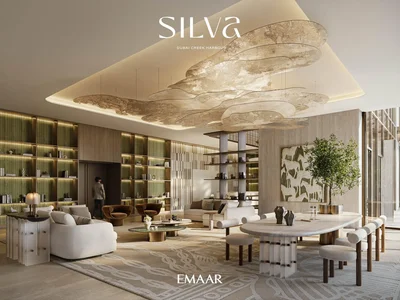 Wohnanlage Modern townhouses in the new complex Silva, Dubai Creek Harbour, UAE