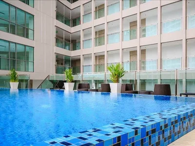 Residential complex Luxury residence with a swimming pool and a garden near the beach, Pattaya, Thailand